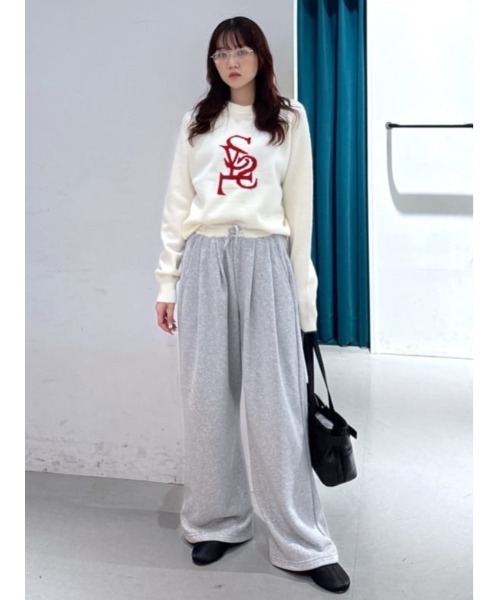 SLY（スライ）の「W WAIST CUT PANTS ダブルウエスト カット パンツ 秋服 冬服（スラックス・レディース・ライトブラック/ネイビー/杢グレー・FREE）」の21枚目の写真