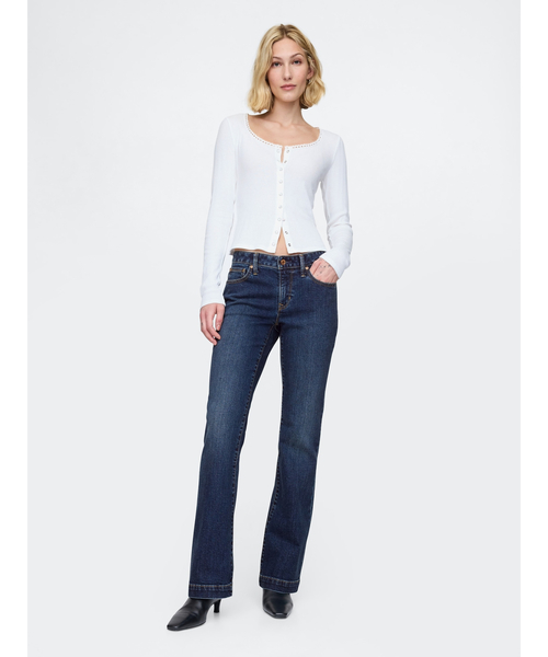 GAP(ギャップ)の「ローライズ ロング&リーンデニム(デニムパンツ・レディース・インディゴブルー・28/27/26/25/24/30/29/23)」の2枚目の写真