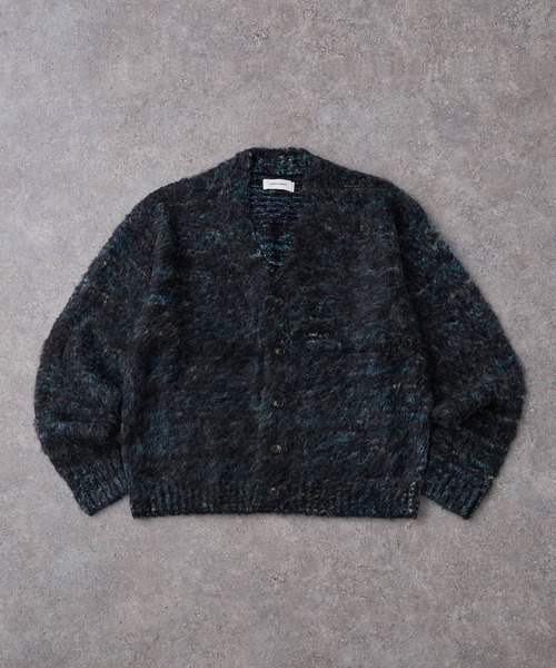 ミックスカラー オーバーサイズ シャギーニット カーディガン MONO