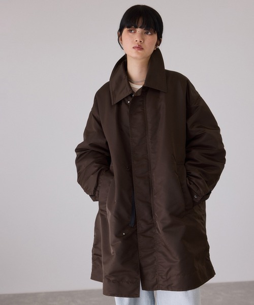 ボンバーツイルフーディコート/撥水（ナイロンジャケット）｜ADAM ET