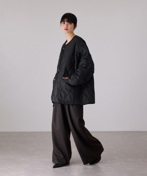 アダムエロペ　ボンバーツイルフーディコート/撥水　2025AW ADAM ET ROPE'｜ボンバーツイルフーディコート/撥水 | Rakuten Fashion