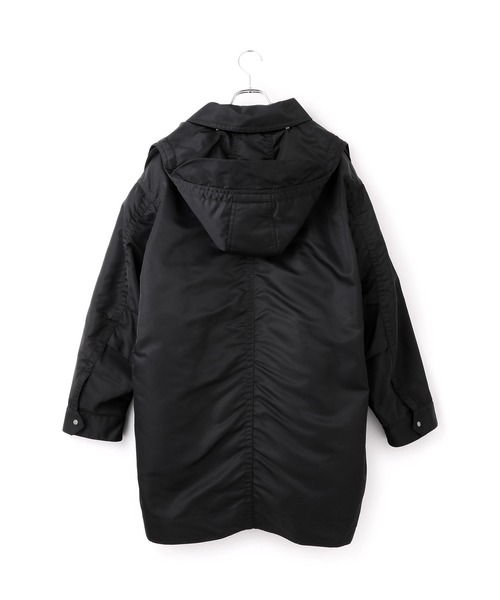 ボンバーツイルフーディコート/撥水（ナイロンジャケット）｜ADAM ET