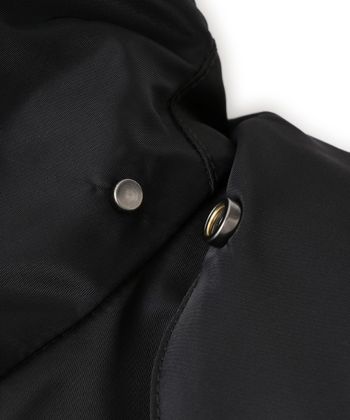 アダムエロぺ　ボンバーツイルフーディコート　新品　ブラック セール】ボンバーツイルフーディコート/撥水（ナイロンジャケット