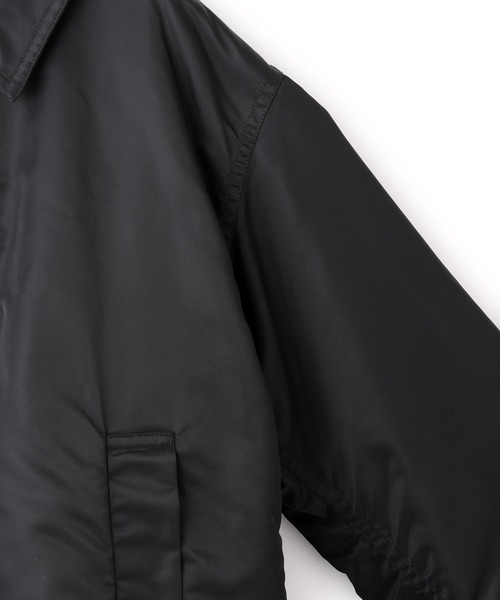 ボンバーツイルフーディコート/撥水（ナイロンジャケット）｜ADAM ET