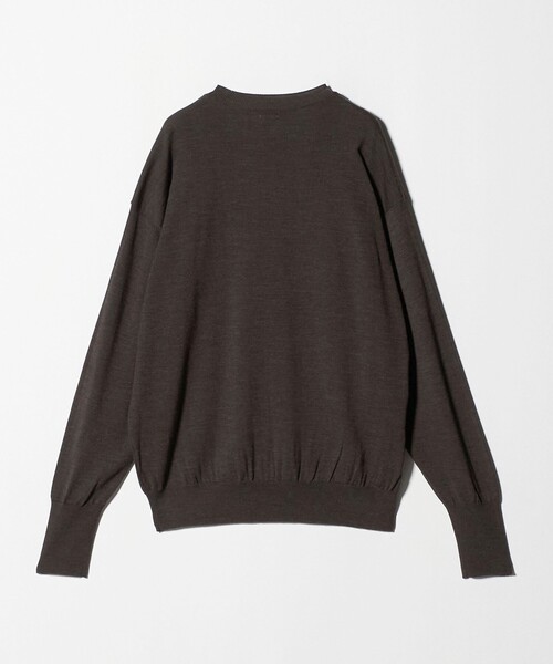 BATONER（バトナー）の「【別注】＜BATONER × seya.× 6＞ハイゲージ Vネック ニット（ニット/セーター・レディース・ダークブラウン/ネイビー/ダークグレー・FREE）」の6枚目の写真