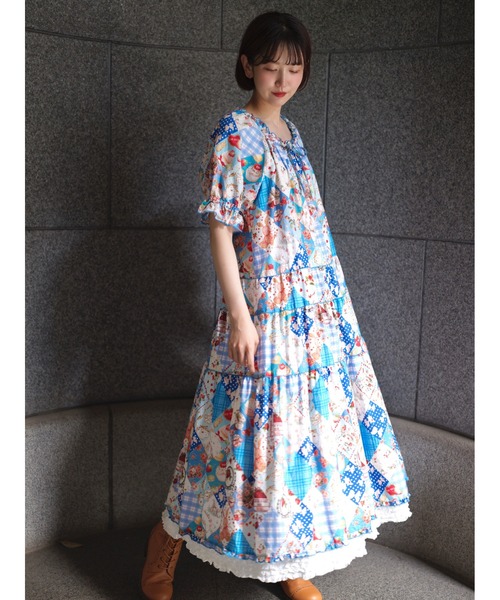 PINK HOUSE(ピンクハウス)の「PH Tea Party ONE PIECE(ワンピース・レディース・ブルー系/レッド系・フリー)」の4枚目の写真
