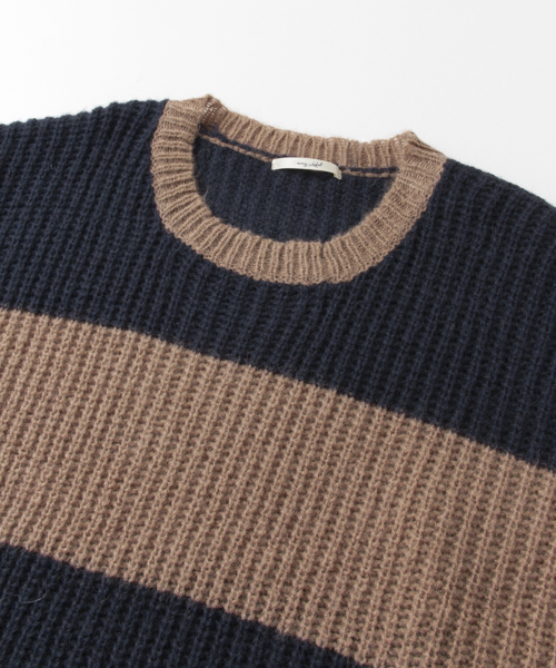 URBAN RESEARCH Sonny Label（アーバンリサーチサニーレーベル）の「Sonny Label モヘヤボーダーニット（ニット/セーター・レディース・オフホワイト/ベージュ・FREE）」の11枚目の写真