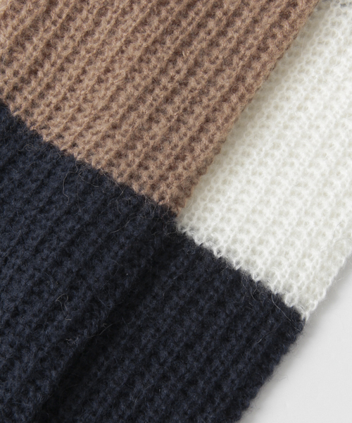 URBAN RESEARCH Sonny Label（アーバンリサーチサニーレーベル）の「Sonny Label モヘヤボーダーニット（ニット/セーター・レディース・オフホワイト/ベージュ・FREE）」の7枚目の写真