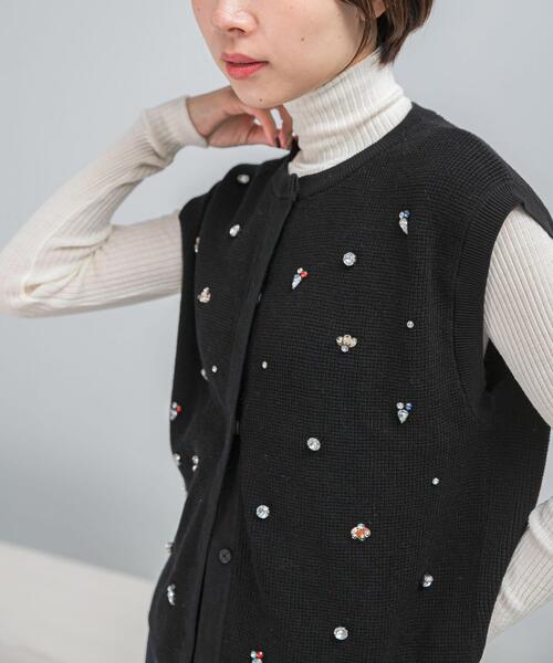 アーバンリサーチ ロッソ（URBAN RESEARCH ROSSO）/ビジューニットベスト セール】ビジューニットベスト（ニット/セーター）｜URBAN RESEARCH