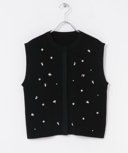 セール】ビジューニットベスト（ニット/セーター）｜URBAN RESEARCH