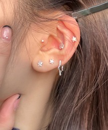 mul.（ムル）の「【446650】スターラインストーンピアス/ペア(RZ)（ピアス（両耳用））」