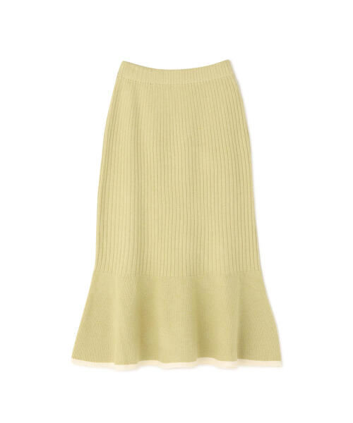 セール】◇バイカラーニットジャケット＆スカート（ワンピース