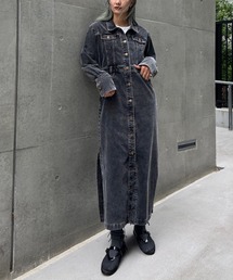 Ameri（アメリ）の「I LINE CORDUROY SHIRT DRESS（シャツワンピース・レディース）」