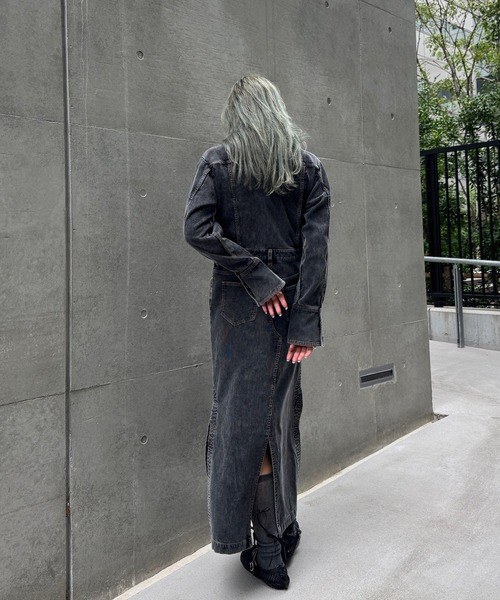 I LINE CORDUROY SHIRT DRESS（シャツワンピース）｜Ameri（アメリ）の