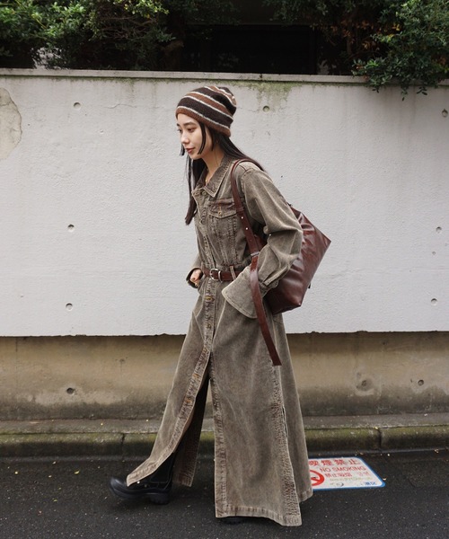 I LINE CORDUROY SHIRT DRESS（シャツワンピース）｜Ameri（アメリ）の