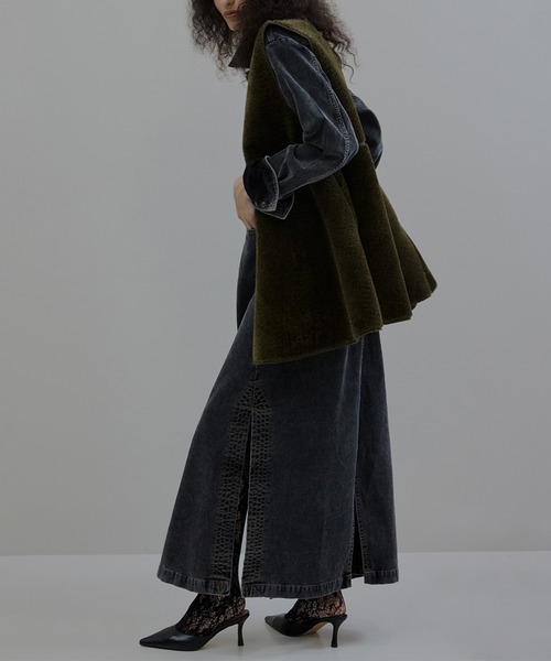 I LINE CORDUROY SHIRT DRESS（シャツワンピース）｜Ameri（アメリ）の