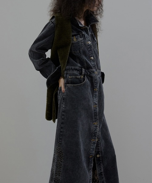 I LINE CORDUROY SHIRT DRESS（シャツワンピース）｜Ameri（アメリ）の