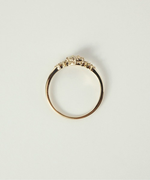 anq.(アンク)の「「anq.」K10・Quadrate 0.17ctダイヤモンド リング(リング・レディース・イエローゴールド・#11/#13)」の5枚目の写真