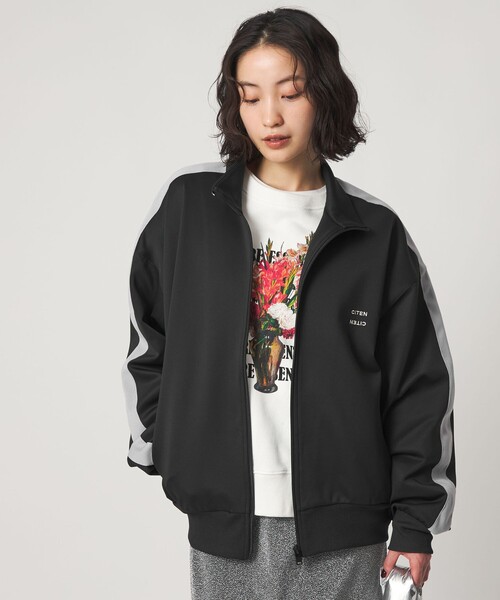 CITEN(シテン)の「<CITEN>トラックジャージジャケット(ブルゾン・メンズ・グレー系/ブラック・M/L)」の2枚目の写真