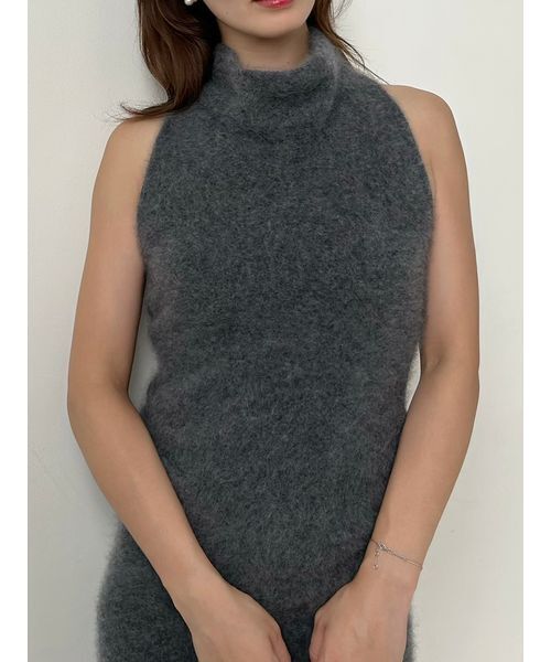 SNIDEL（スナイデル）の「【HIGH QUALITY】メリノウールアメスリニットワンピース（ワンピース・レディース・オフホワイト/チャコールグレー/ピンク/ミント・0/1）」の20枚目の写真