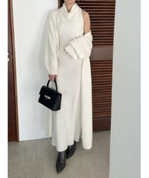 SNIDEL | 【HIGH QUALITY】メリノウールアメスリニットワンピース(ワンピース)