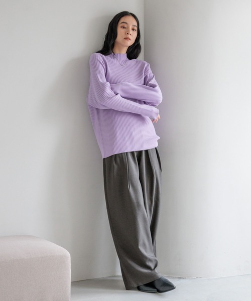 LOWRYS FARM（ローリーズファーム）の「ウールライクイージーパンツ　580888（その他パンツ・レディース・アイボリー/ブラック/チャコールグレー/ブラウン・MEDIUM/LARGE）」の14枚目の写真