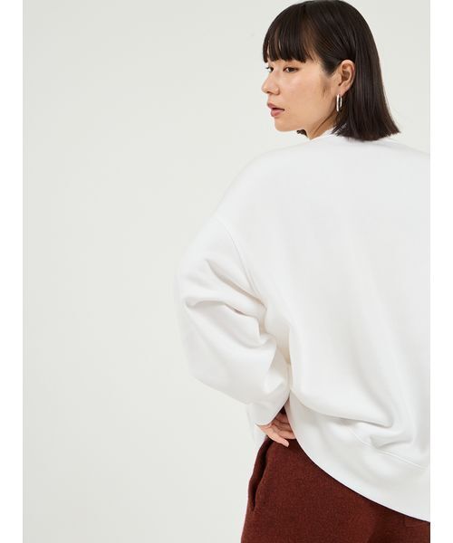 GOOD ROCK SPEED（グッドロックスピード）の「【emmi×GOOD ROCK SPEED】カレッジワイドボディクルースウェット（スウェット・レディース・ライトグレー/ホワイト・F）」の18枚目の写真