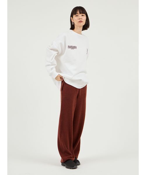 GOOD ROCK SPEED（グッドロックスピード）の「【emmi×GOOD ROCK SPEED】カレッジワイドボディクルースウェット（スウェット・レディース・ライトグレー/ホワイト・F）」の22枚目の写真