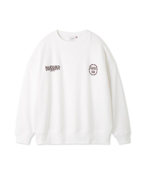 GOOD ROCK SPEED（グッドロックスピード）の「【emmi×GOOD ROCK SPEED】カレッジワイドボディクルースウェット（スウェット・レディース・ライトグレー/ホワイト・F）」の17枚目の写真