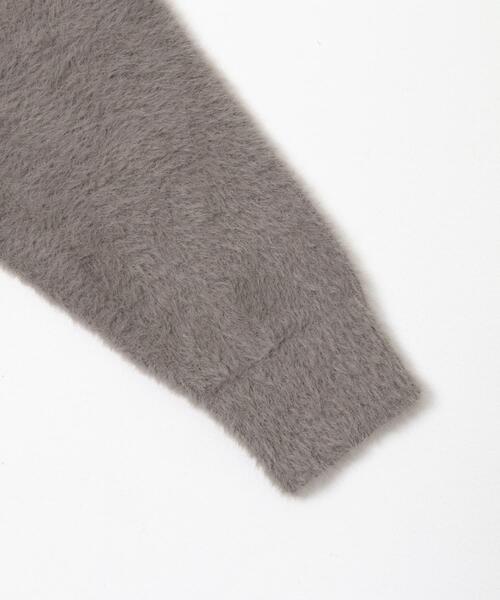 ITEMS URBANRESEARCH（アイテムズ アーバンリサーチ）の「ミニシャギーVネックニット（ニット/セーター・レディース・チャコールグレー/アイボリー/グリーン・FREE）」の20枚目の写真