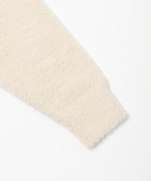 ITEMS URBANRESEARCH（アイテムズ アーバンリサーチ）の「ミニシャギーVネックニット（ニット/セーター・レディース・チャコールグレー/アイボリー/グリーン・FREE）」の14枚目の写真