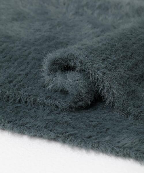 ITEMS URBANRESEARCH（アイテムズ アーバンリサーチ）の「ミニシャギーVネックニット（ニット/セーター・レディース・チャコールグレー/アイボリー/グリーン・FREE）」の11枚目の写真