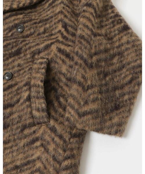 TICCA（ティッカ）の「TICCA　ウールゼブラシャギーピーコート（ピーコート・レディース・ベージュ・FREE）」の5枚目の写真