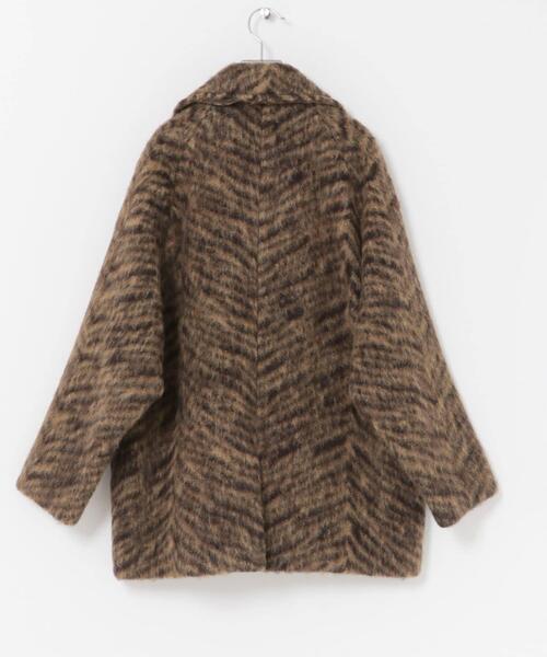 TICCA（ティッカ）の「TICCA　ウールゼブラシャギーピーコート（ピーコート・レディース・ベージュ・FREE）」の3枚目の写真