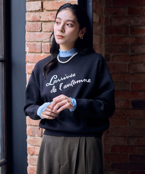 刺繍ロゴニット（ニット/セーター）｜ANY（エニィ）のファッション通販