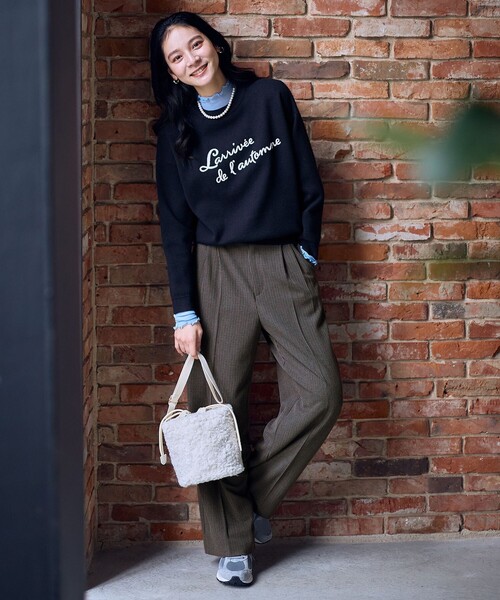 刺繍ロゴニット（ニット/セーター）｜ANY（エニィ）のファッション通販