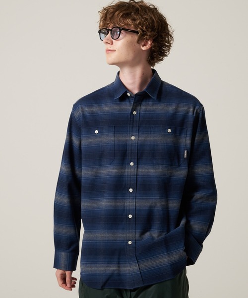 Eddie Bauer(エディーバウアー)の「スノーキャット フランネルチェック 長袖シャツ(シャツ/ブラウス・メンズ・ブルー系/ネイビー系/グレー系・XXL/XL/M/L/S)」の2枚目の写真