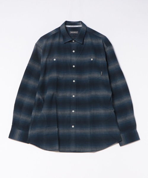 Eddie Bauer(エディーバウアー)の「スノーキャット フランネルチェック 長袖シャツ(シャツ/ブラウス・メンズ・ブルー系/ネイビー系/グレー系・XXL/XL/M/L/S)」の10枚目の写真