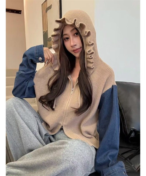 即日発送】V12ヴィトゥエルブニットセーターニットジャケットパーカー