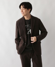 テーラードジャケット（ブラウン/茶色系・コーデュロイ）ファッション