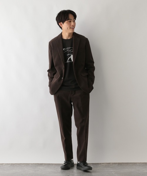 GLOBAL WORK（グローバルワーク）の「やわらかリッチコーデュロイジャケット/576825（テーラードジャケット・メンズ・ダークブラウン・SMALL/MEDIUM/LARGE/X-LARGE）」の2枚目の写真