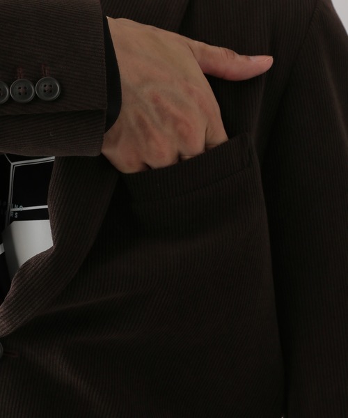 GLOBAL WORK（グローバルワーク）の「やわらかリッチコーデュロイジャケット/576825（テーラードジャケット・メンズ・ダークブラウン・SMALL/MEDIUM/LARGE/X-LARGE）」の17枚目の写真