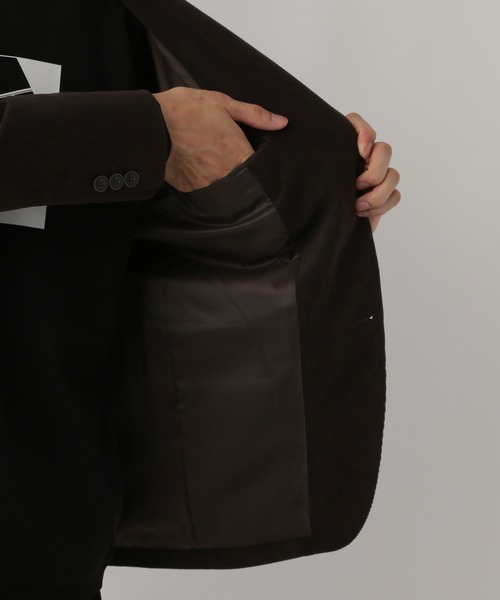 GLOBAL WORK（グローバルワーク）の「やわらかリッチコーデュロイジャケット/576825（テーラードジャケット・メンズ・ダークブラウン・SMALL/MEDIUM/LARGE/X-LARGE）」の19枚目の写真