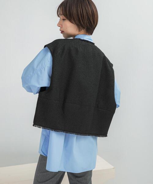 セール】CHIGNON ツイードショートベスト（ベスト）｜URBAN RESEARCH