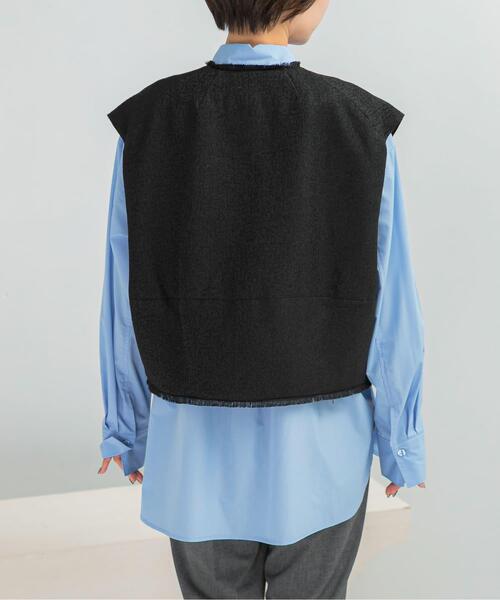 URBAN RESEARCH ROSSO WOMEN(アーバンリサーチ ロッソ)の「CHIGNON ツイードショートベスト(ベスト・レディース・ブラック/キャメル・FREE)」の13枚目の写真