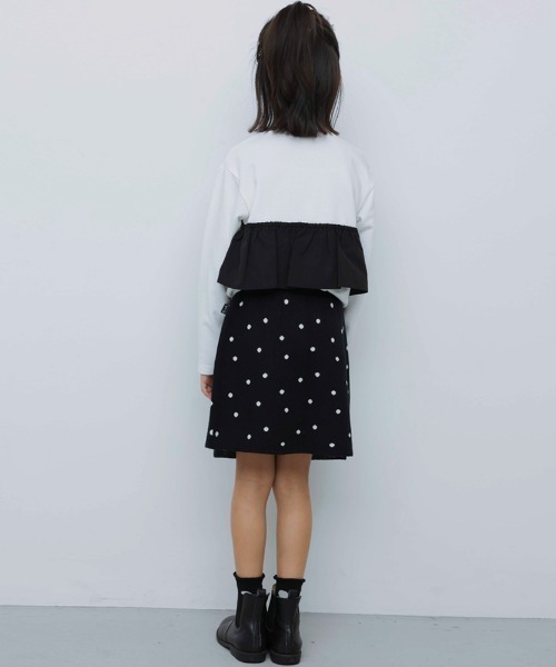 BRANSHES（ブランシェス）の「【b.+A】金子綾/ニットスカート（スカート・キッズ・杢グレー/ブラック・S/XL/L/M）」の16枚目の写真