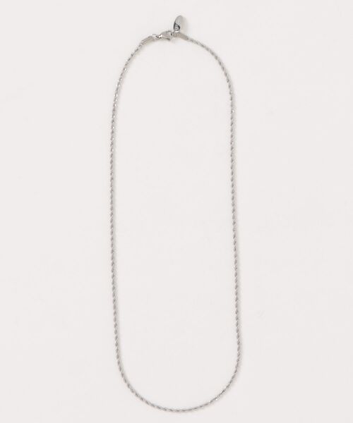 TUWAKRIM(トゥワクリム)の「【TUWAKRIM】ツイストチェーンネックレス #0(ネックレス・レディース・シルバー・MEDIUM)」の1枚目の写真