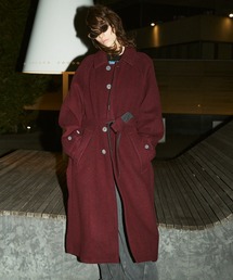 MAISON SPECIAL(メゾンスペシャル)の《UNISEX》【Italian Dead Stock Fabric】Prime-Over Balmachan Coat/プライムオーバーステンカラーコート【MAISON SPECIAL/メゾンスペシャル】(ステンカラーコート)