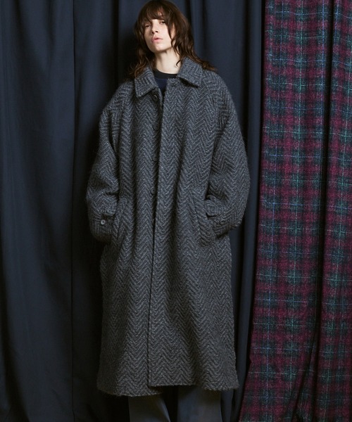 UNISEX》【Italian Dead Stock Fabric】Prime-Over Balmachan Coat