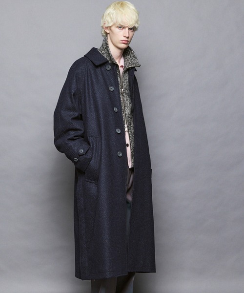 UNISEX》【Italian Dead Stock Fabric】Prime-Over Balmachan Coat